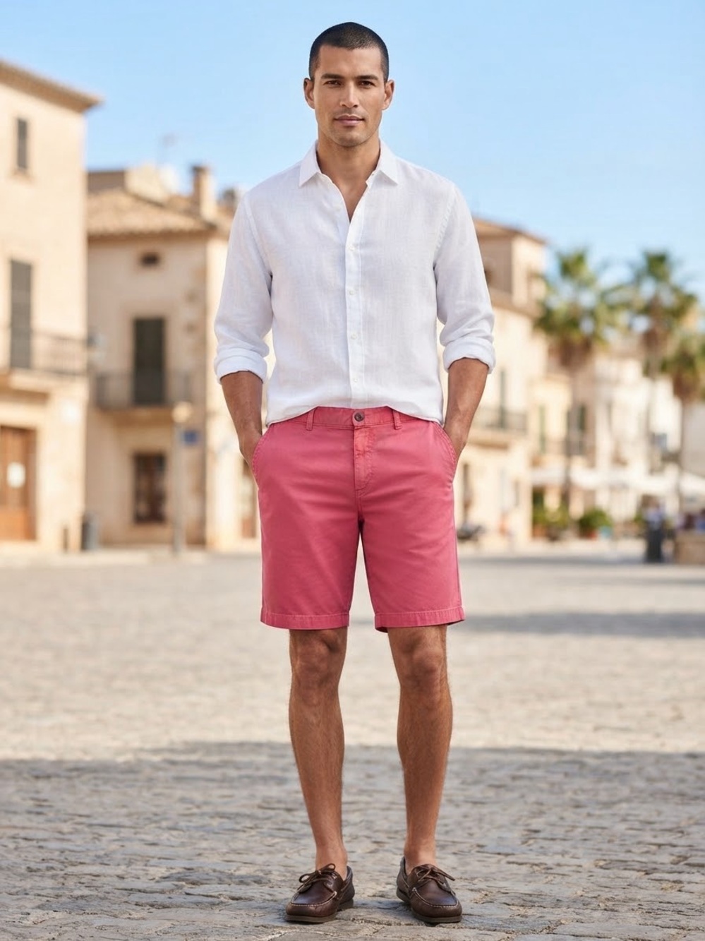 Tommy Bahama Men's Bright red Flat-Front Shorts
